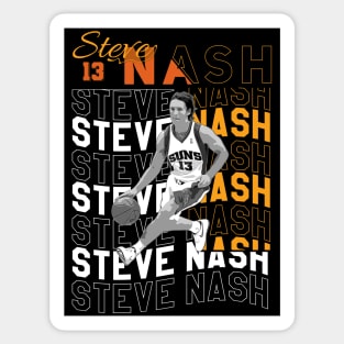 Steve nash // Legend // Basketball// Retro Sticker